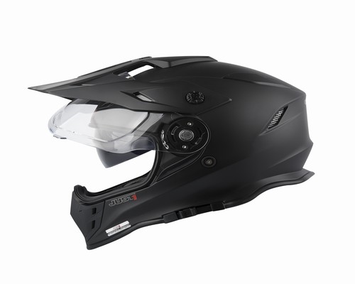 CASCO JUST1 J34 ADVENTURE CROSS SOLID MATT BLACK L